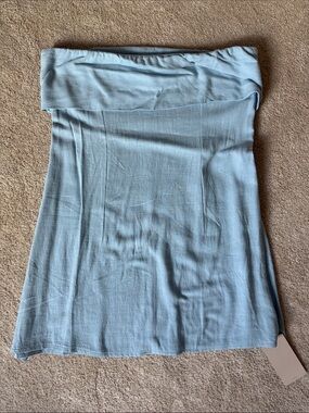 Light Blue Strapless Mini Dress